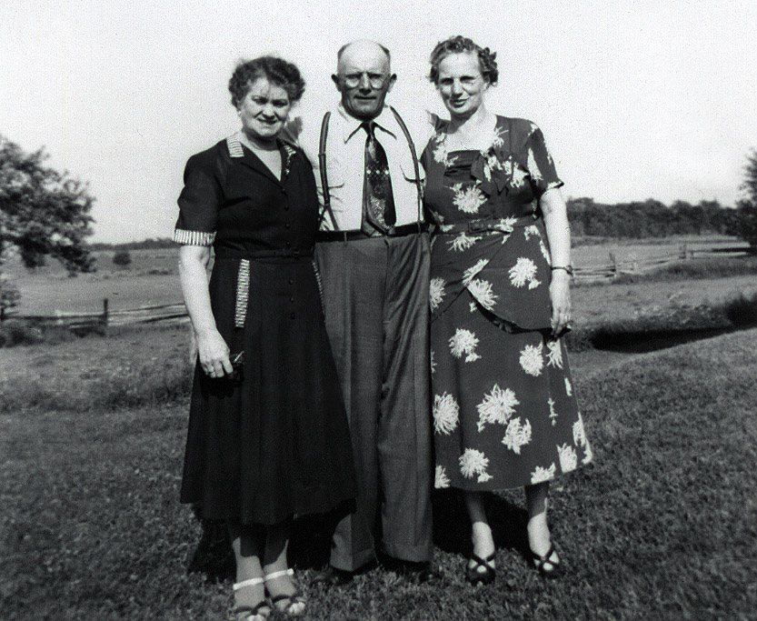 At_Davids_christening_Mary_Weir,_Jean_and_Clarence_Harrison.jpg