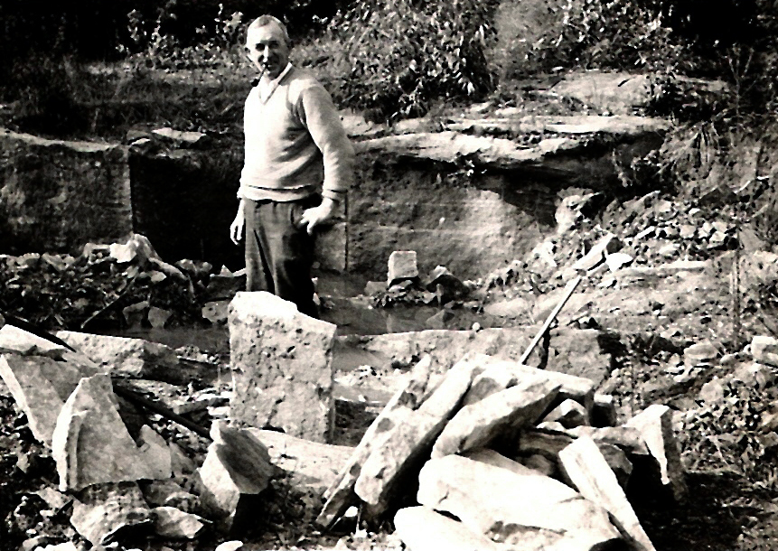 John_McDowall_excavating_backyard_at_home_in_Gordon_(c.1930's).jpg